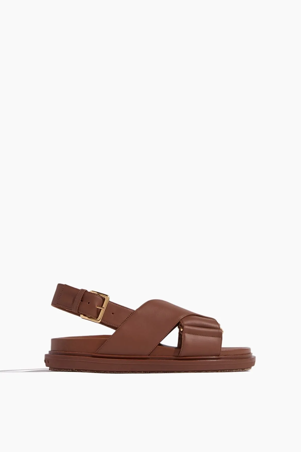 Fussbett Criss Cross Sandal in Gold/Brown