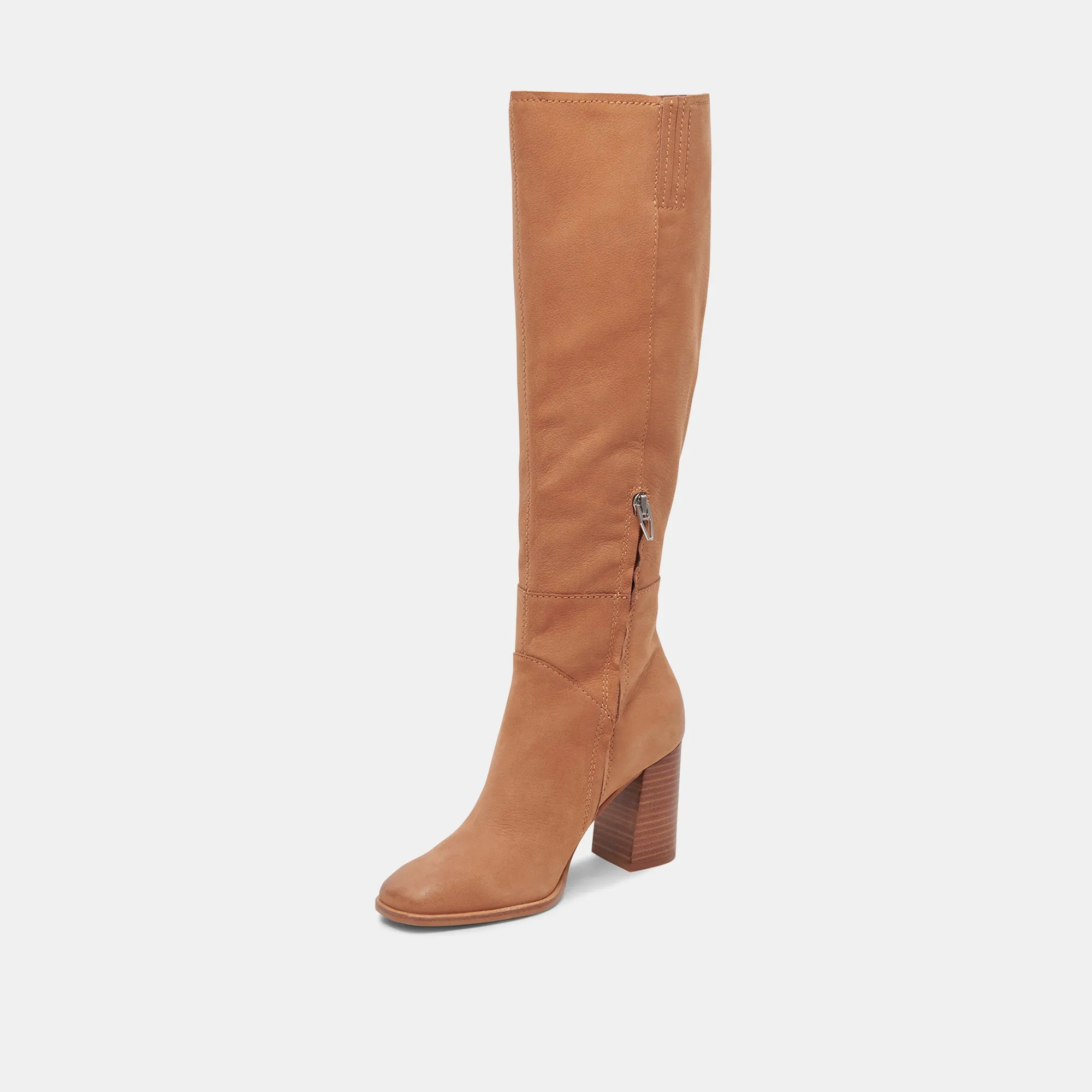 FYNN WIDE CALF BOOTS BROWN NUBUCK