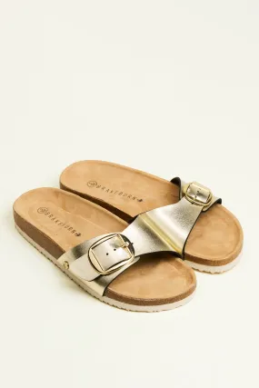 Gold Strap Sandal