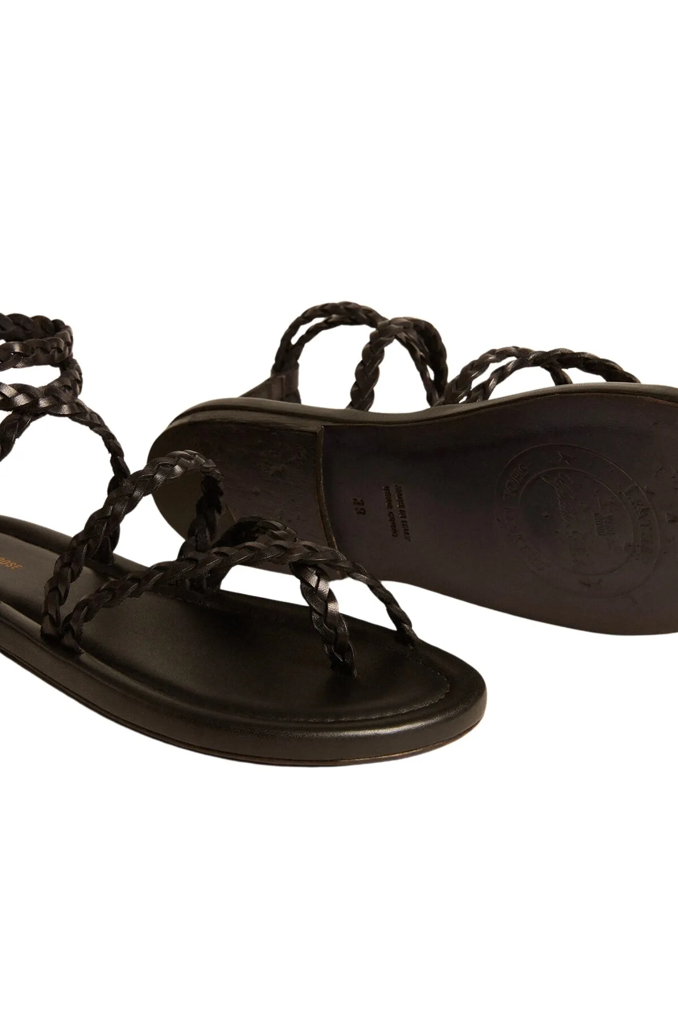 Golden Goose Braided Leather Sandal