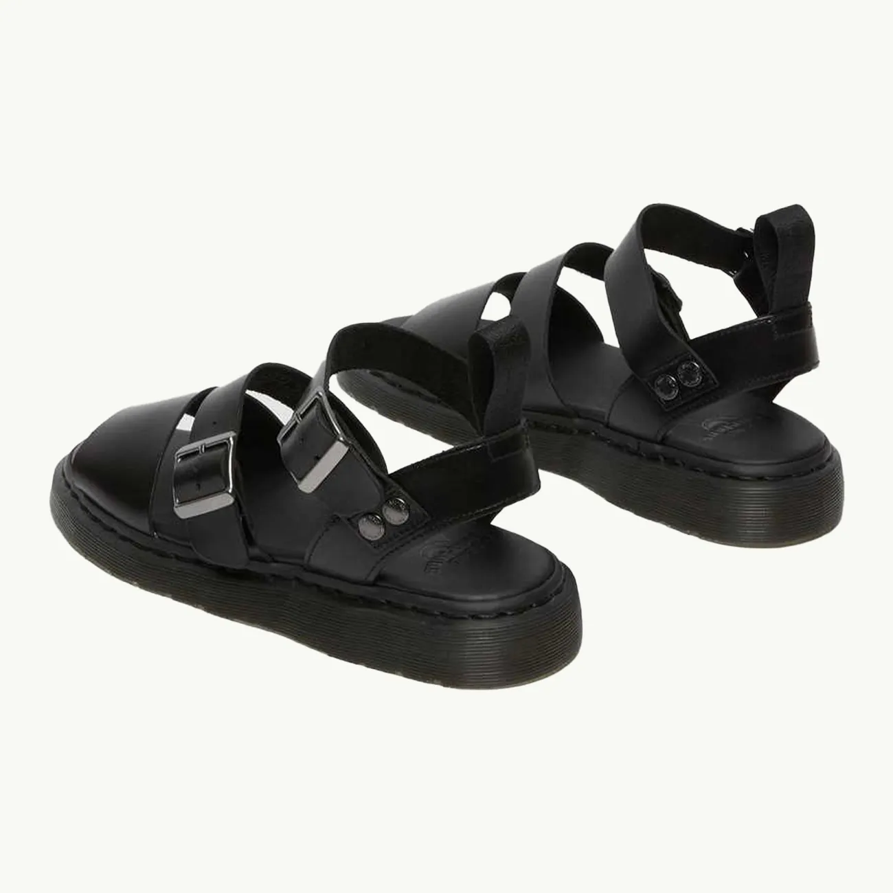 Gryphon Strap Sandal - Black Brando