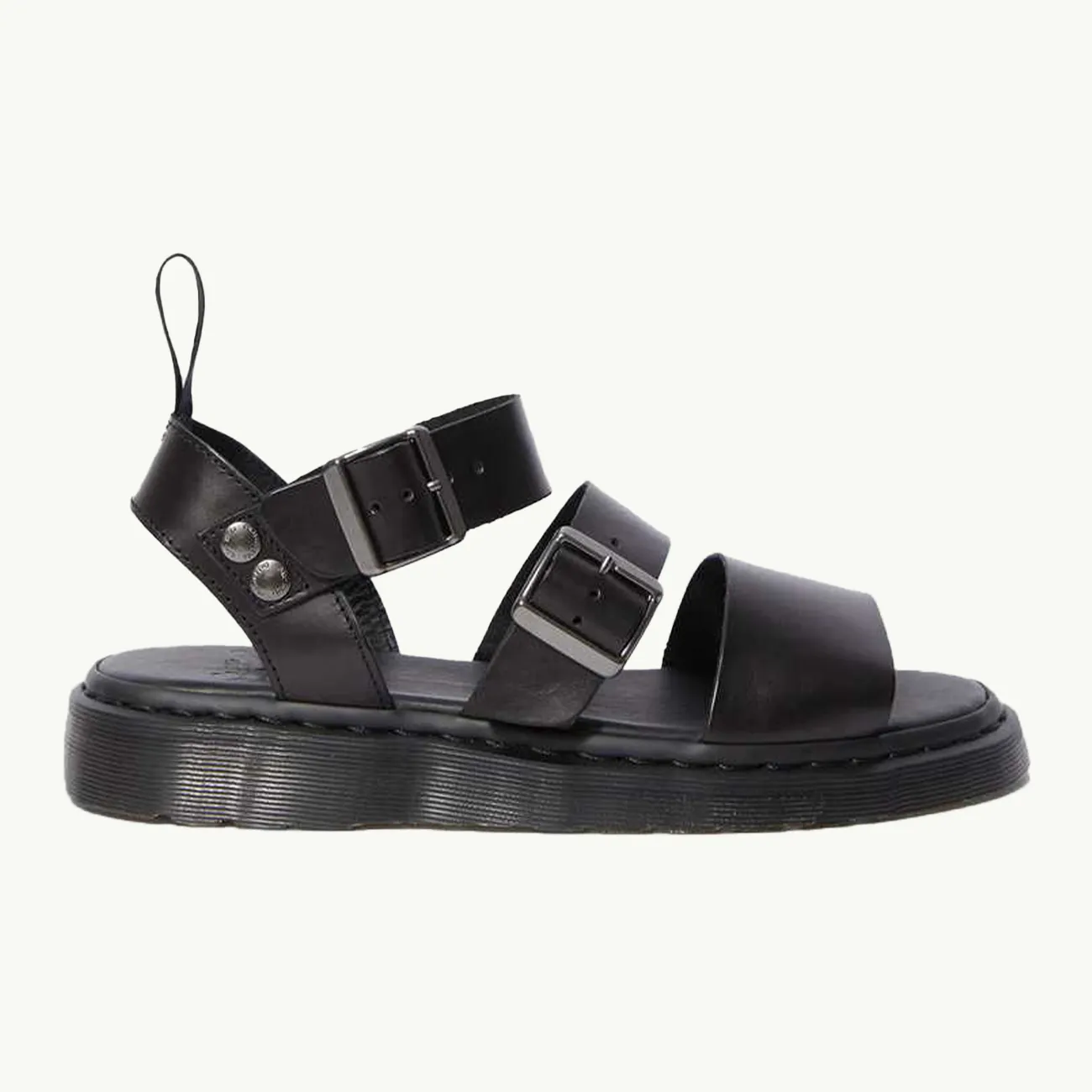 Gryphon Strap Sandal - Black Brando