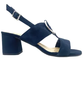 HB Italia Ladies Block Heel Sandal Navy