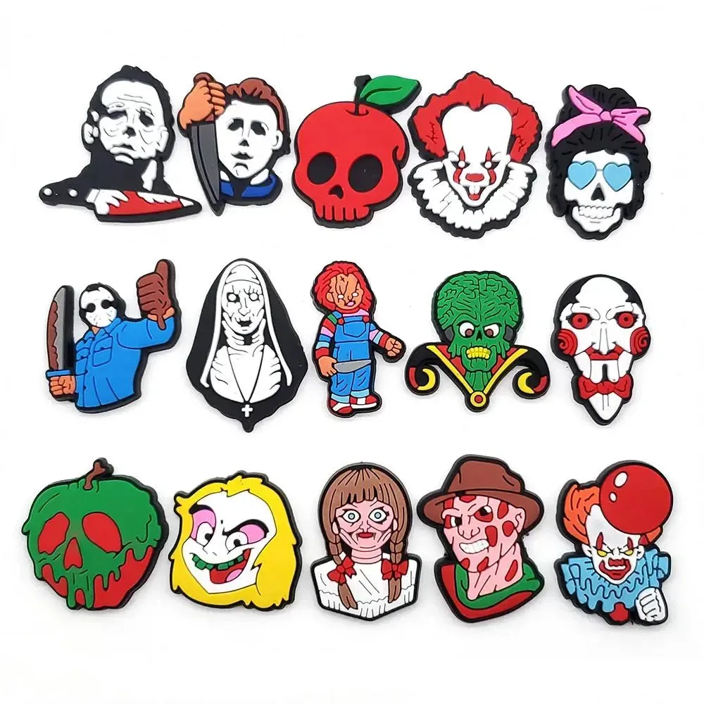 Horror Buckle Shoe Charms - Vampire Sandal Decorations - 1-35 Pieces