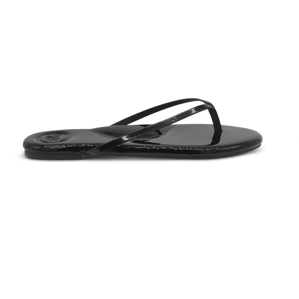 Indie Patent Onyx Sandal