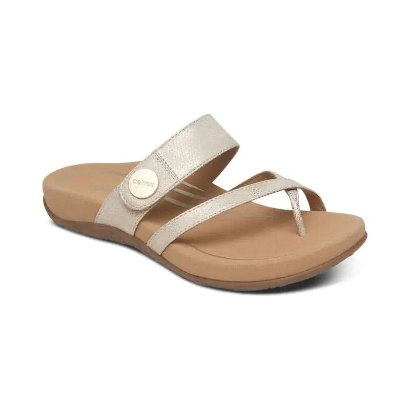 Izzy Adjustable Slide - Light Gold