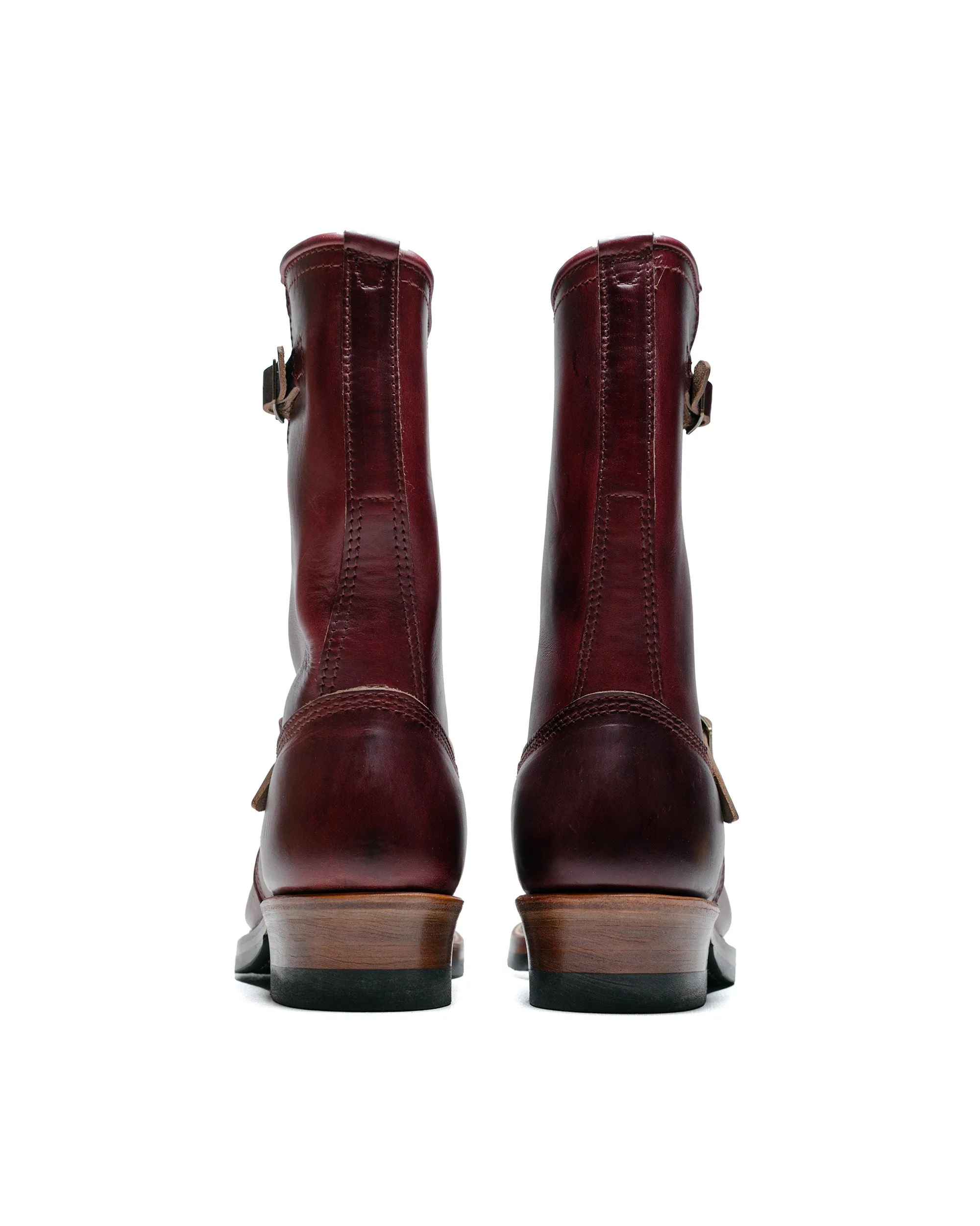 John Lofgren Bootmaker Wabash Engineer Boots Horween CXL Burgundy