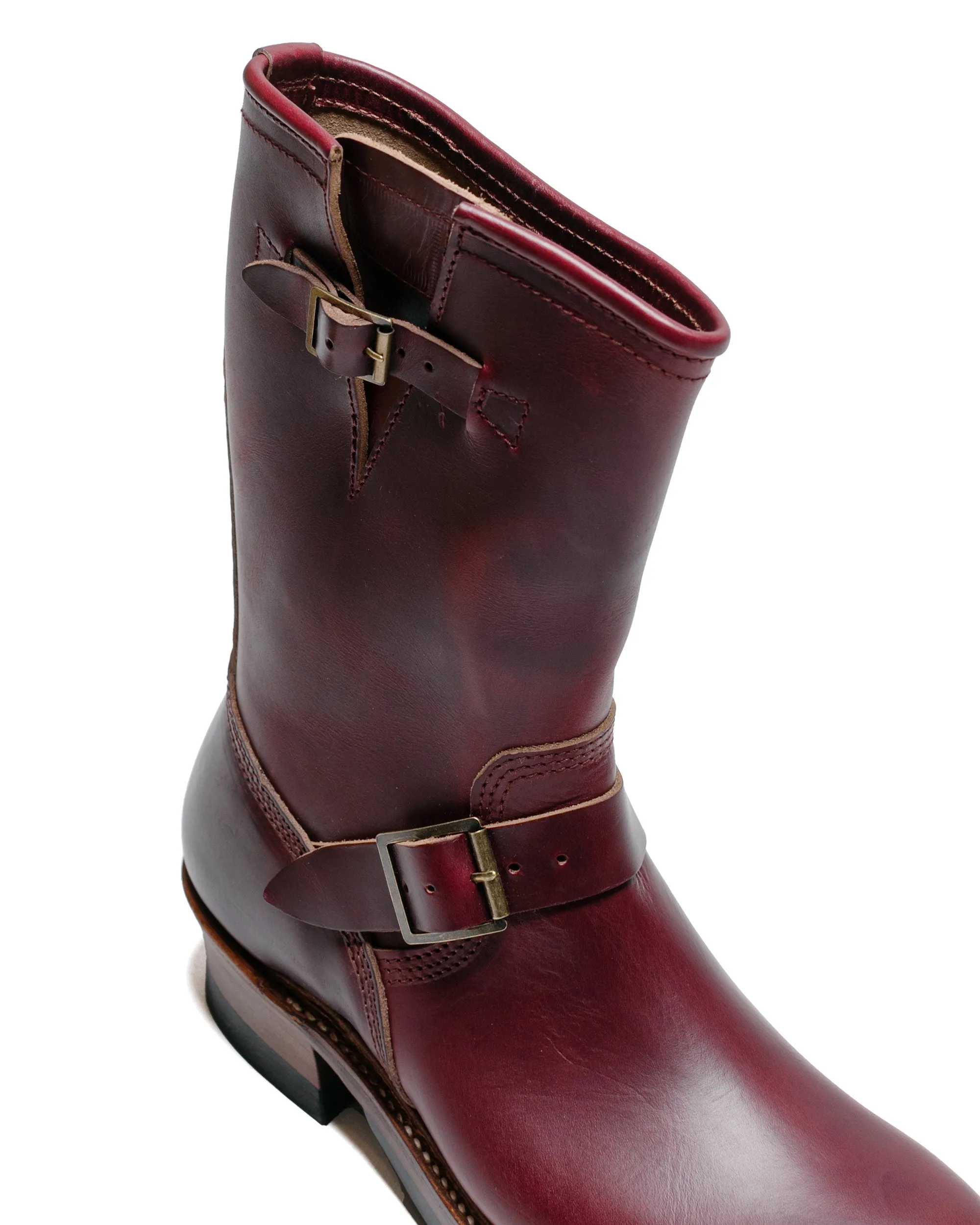 John Lofgren Bootmaker Wabash Engineer Boots Horween CXL Burgundy