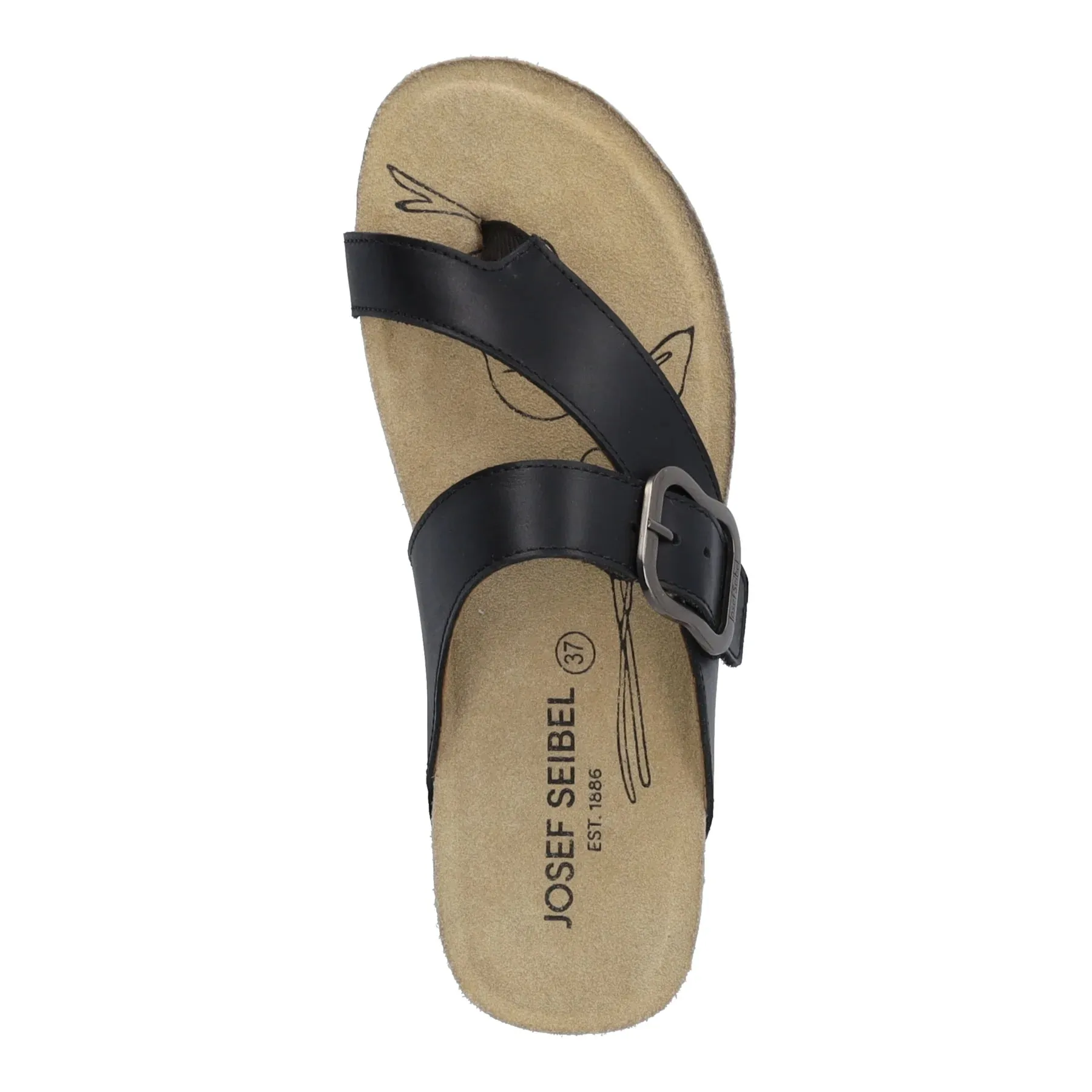 Josef Seibel Tonga 77 Sandal Black Women's