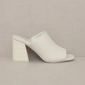 Kathleen Block Heel - Beige