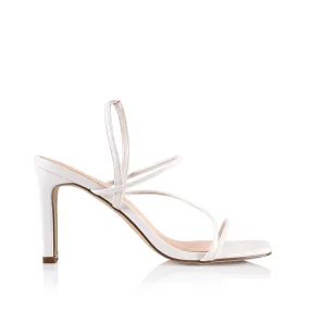 King Slim Strappy Heel - White