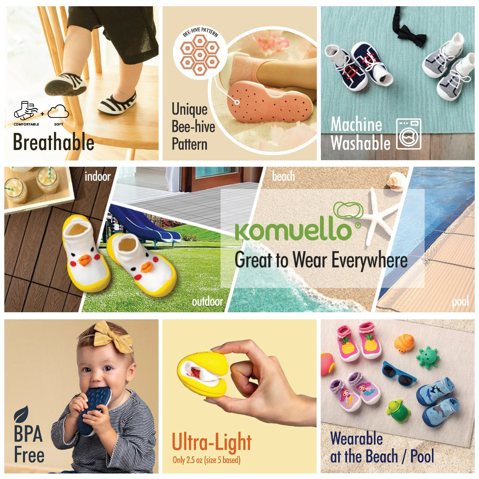 Komuello Baby Shoes - Football