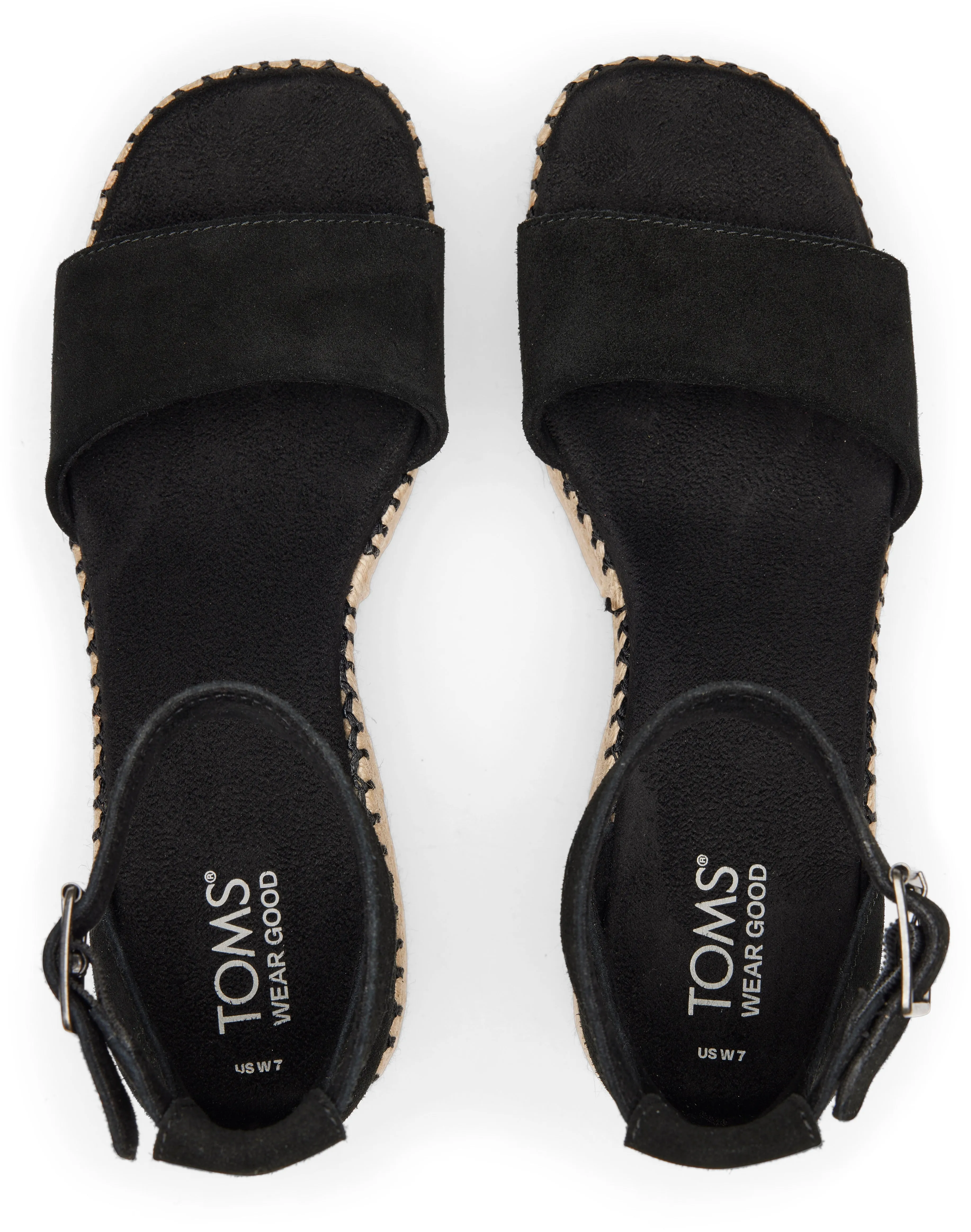 Laila Platform Sandal - Black Suede