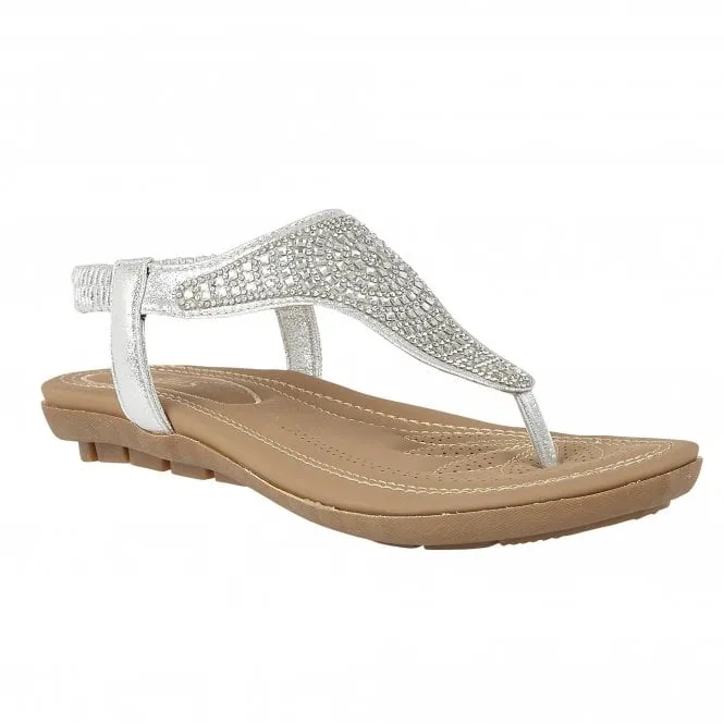 Lotus Orla Silver Sandal