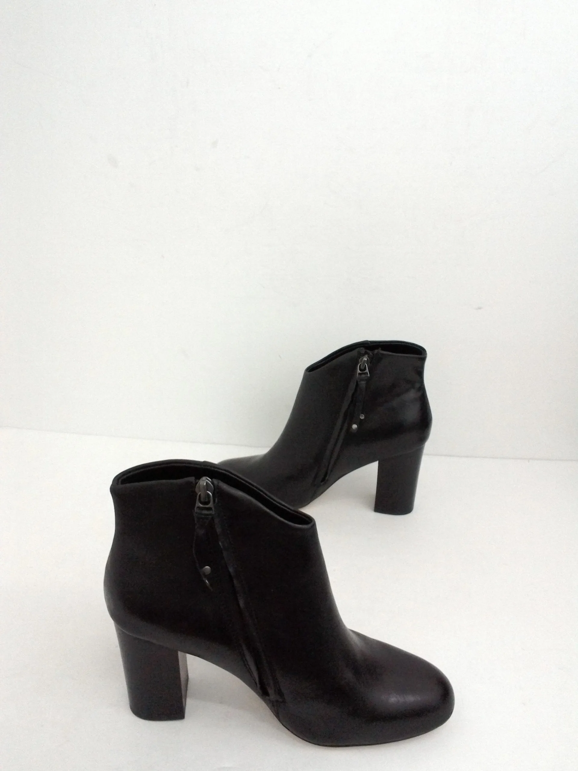 Lucca Lane Women's Alyce Black Leather Booties Size 7.5 M