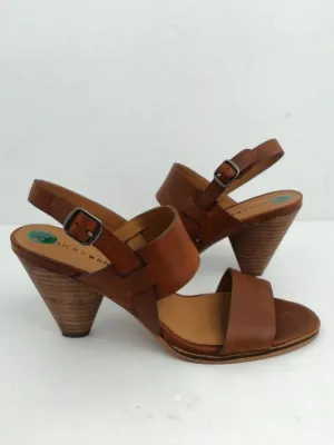 Lucky bran Women's Veneesha Brown Heeled Sandal SIze 8.5 M