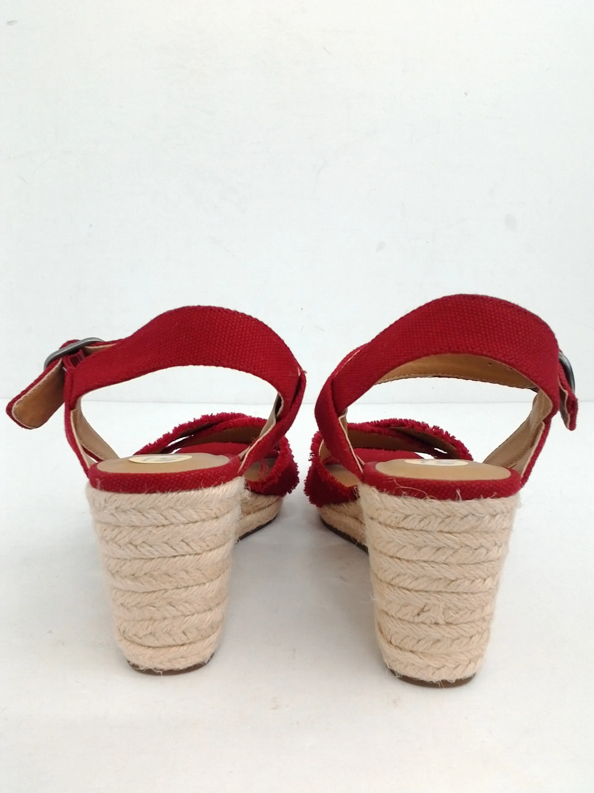 Lucky Brand Women's Wedge Platform Red Size 5.5