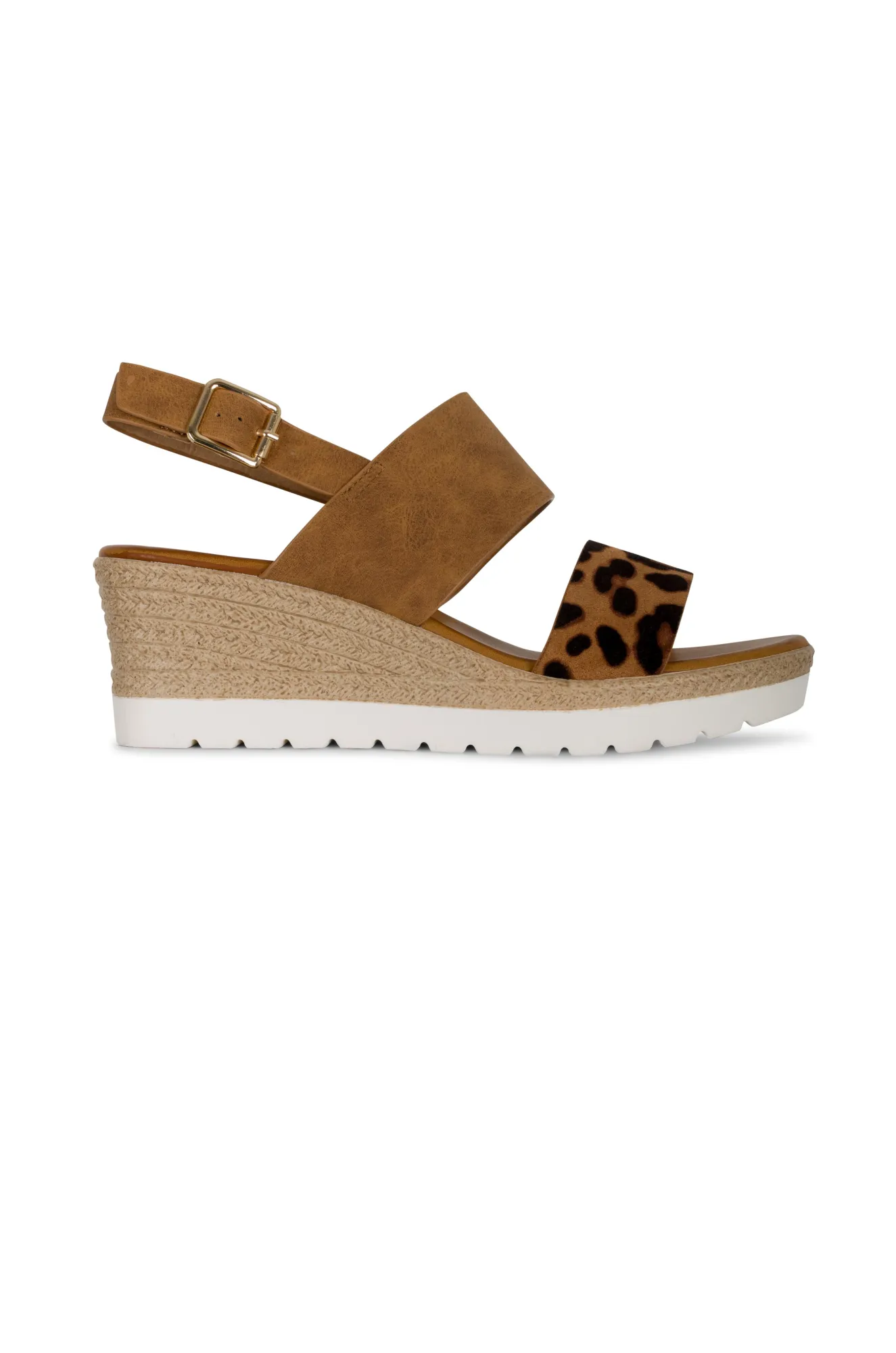 Lunar Leopard Print Wedge Sandal | CAMEL LEOPARD | MARVEL TT