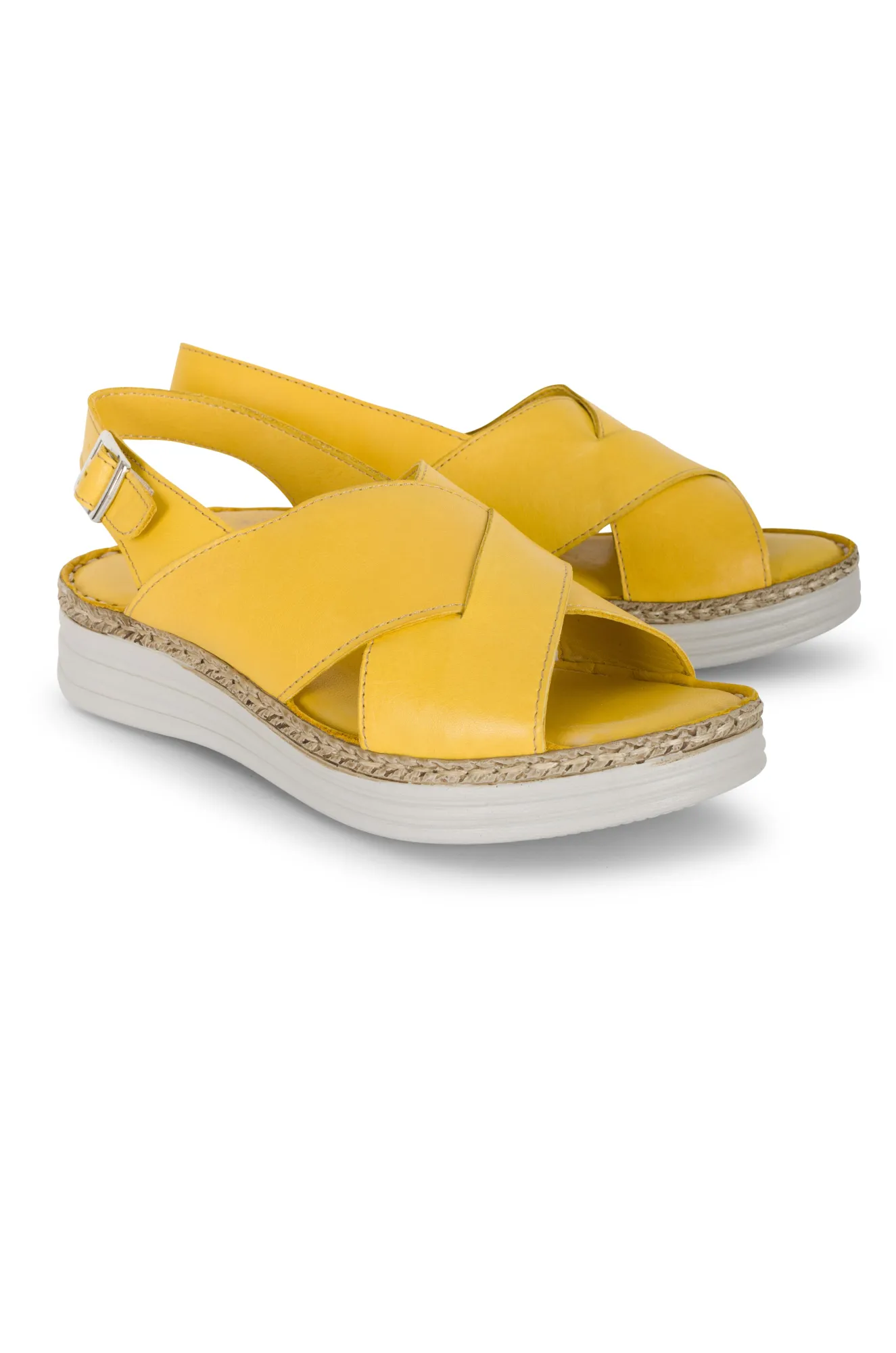 Made in Turkey Leather Sandal | MUSTARD | RILEY TT