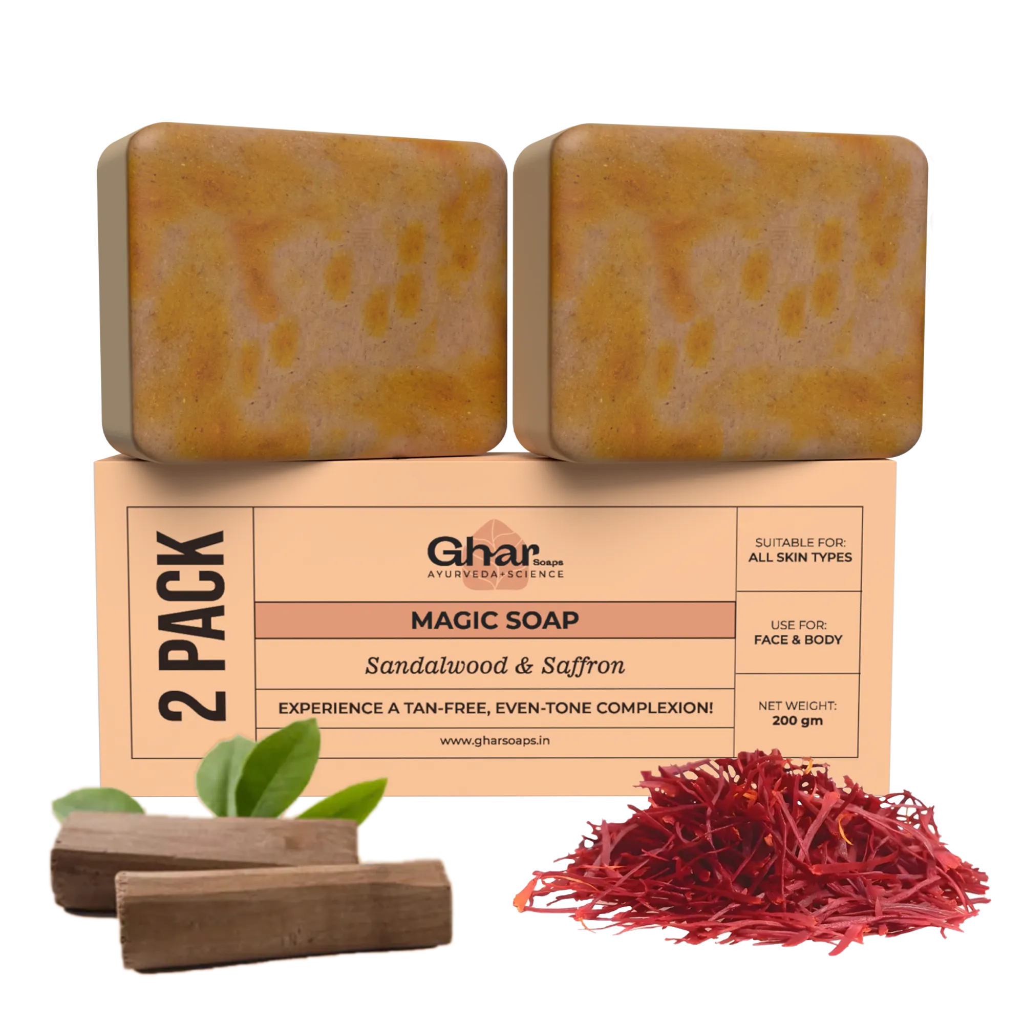 MAGIC SOAP ( SANDAL WOOD AND SAFFRON SOAP )