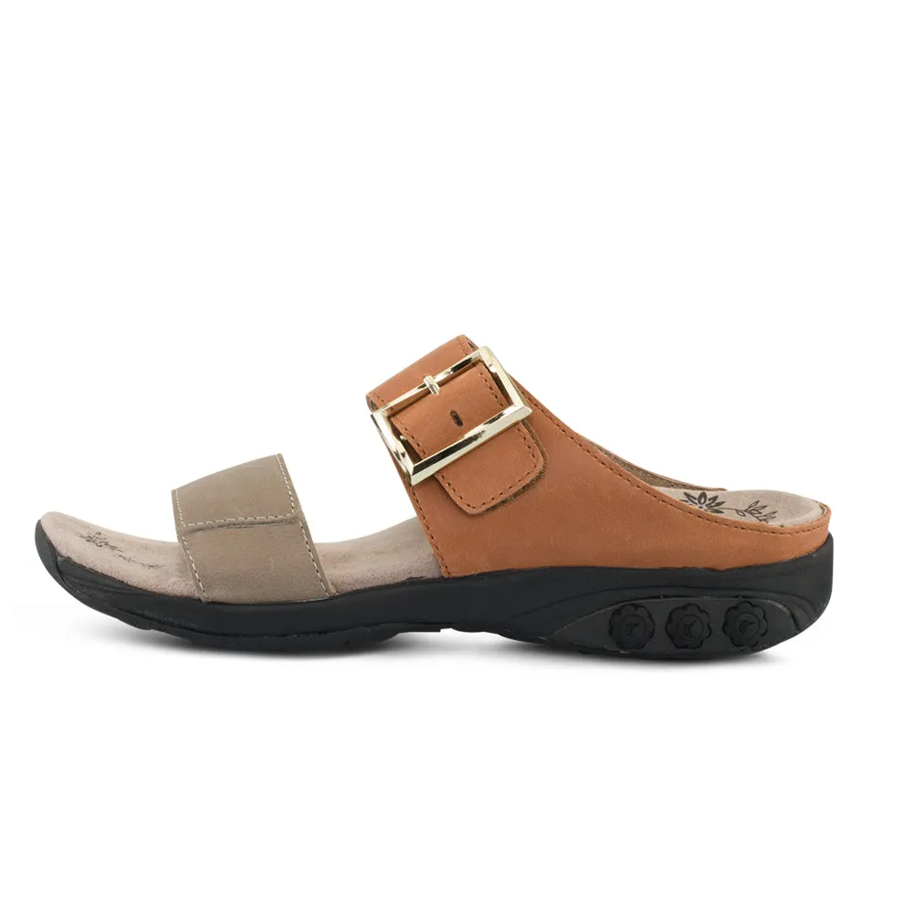 Mandy Women’s Color Block Leather Sandal