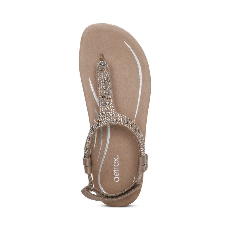 Marni Slingback Thong Sandal - Taupe