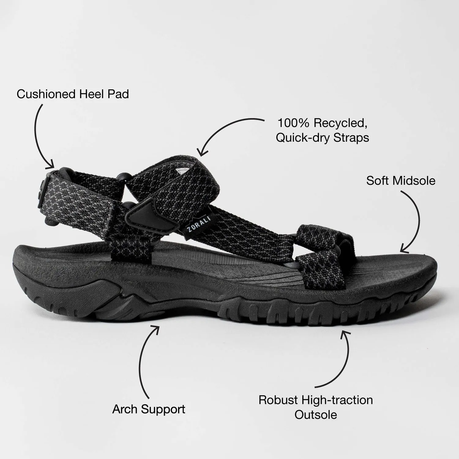 Mens Trailblazer Sandal Black