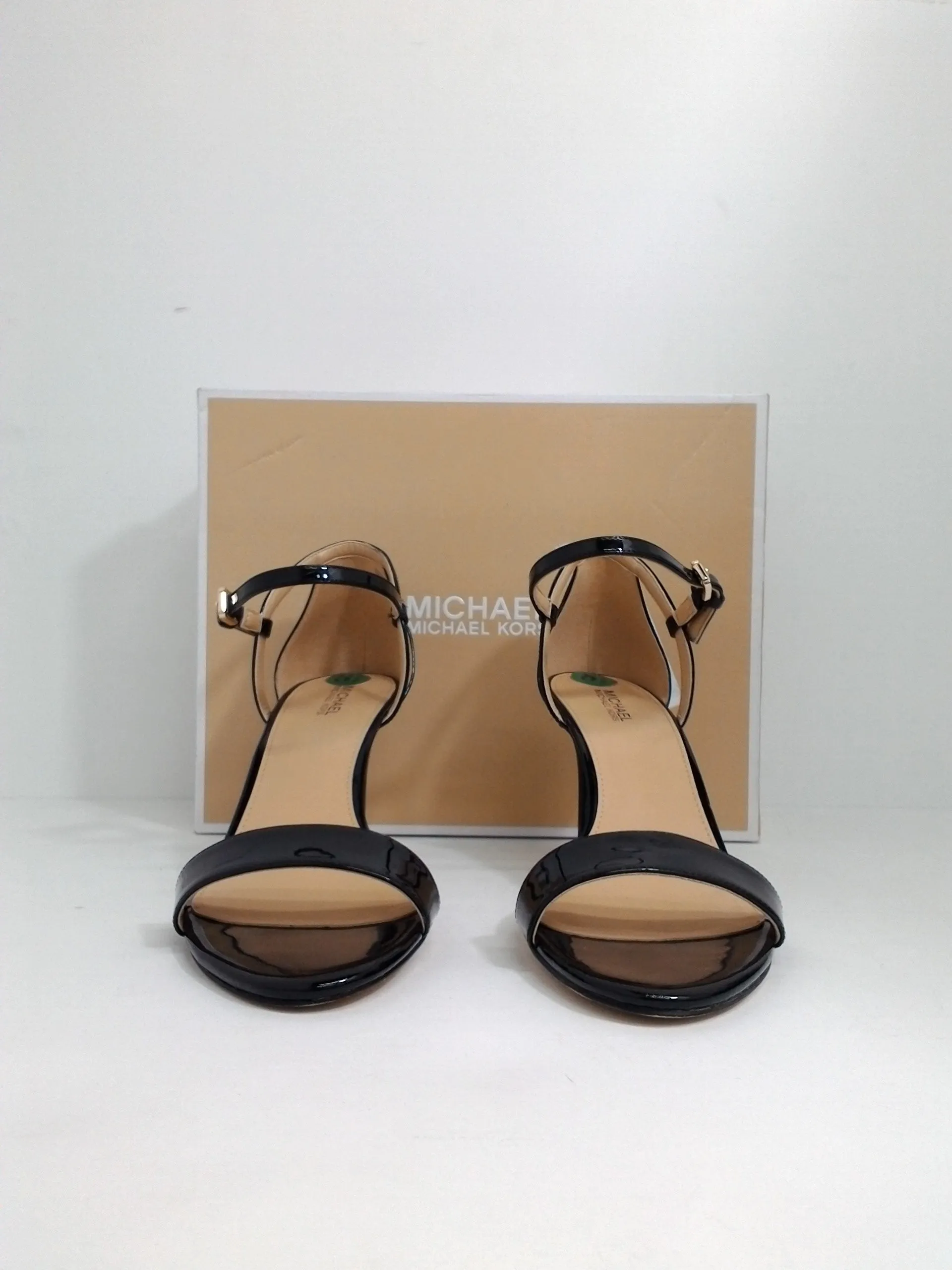 Michael Kors Women's Black Simone Mid Sandal Size 8.5