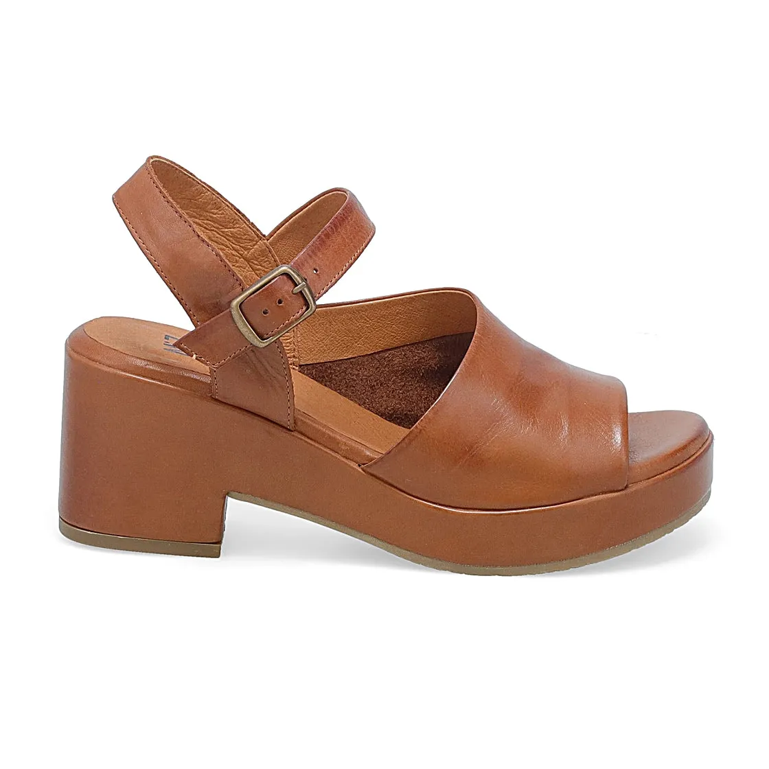 Miz Mooz GAIA Platform Sandal in Brandy