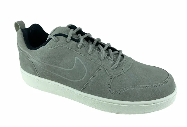 Nike men's sneakers shoe in suede Court Borough Low Prem 844881 006 pebble