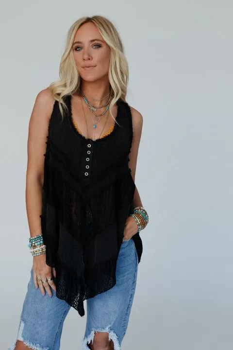 Norah Tunic Top - Black