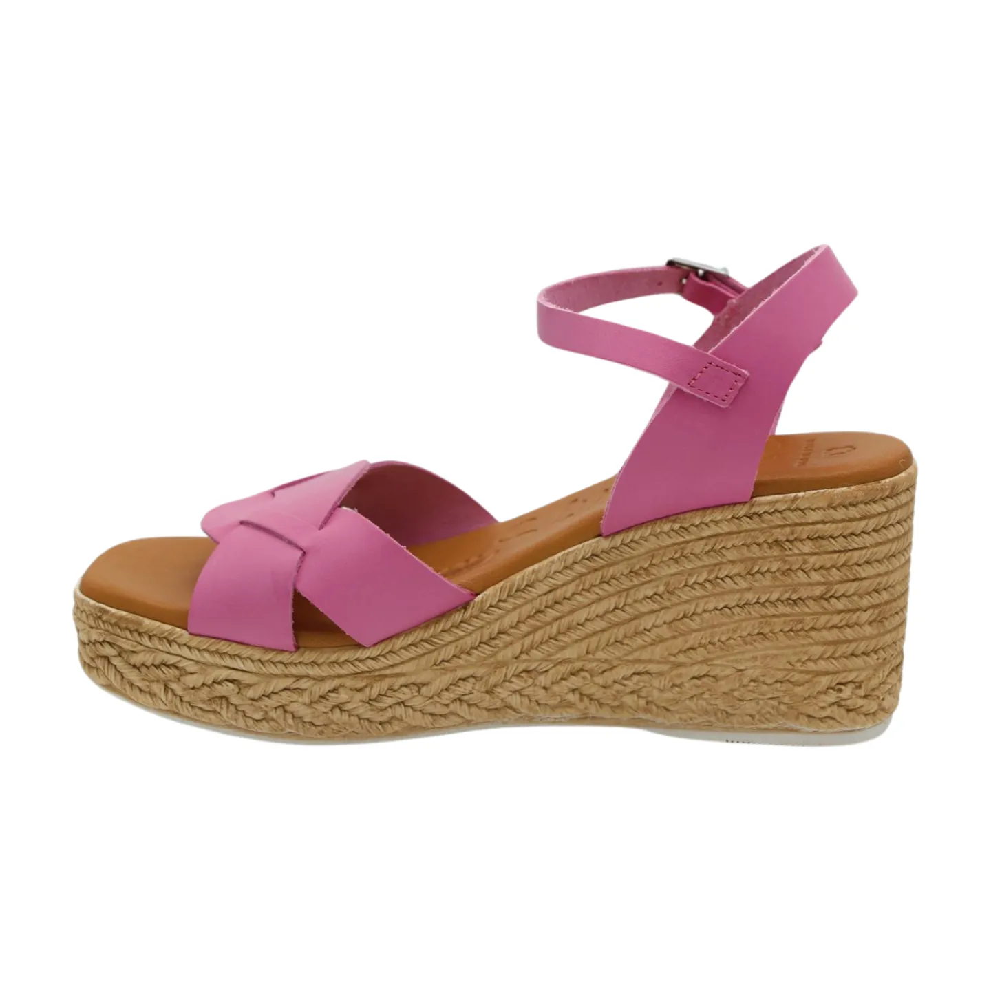 OH MY SANDALS Pink High Wedge Sandal