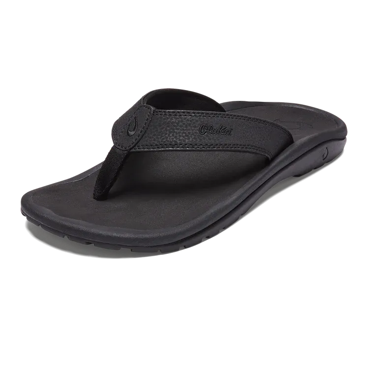 OluKai 'Ohana Sandal - Black / Black