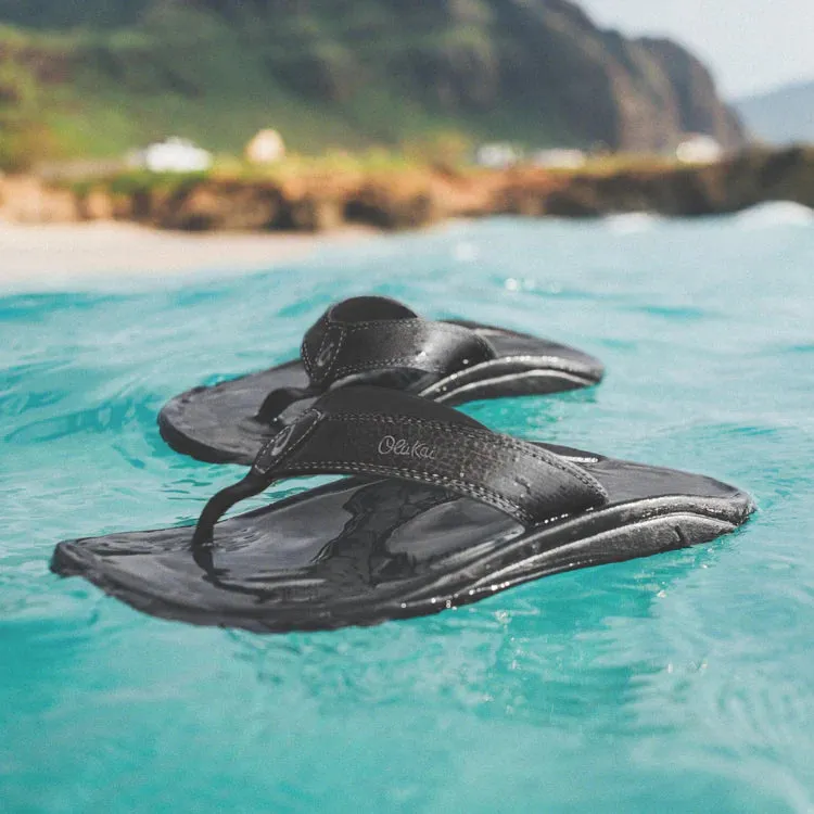 OluKai 'Ohana Sandal - Black / Black