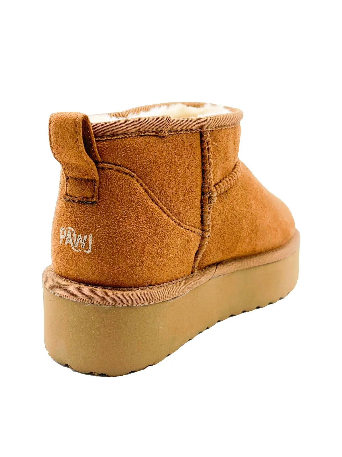 PAWJ Ultra Mini Platform Boot | Chestnut / Aspen Snow