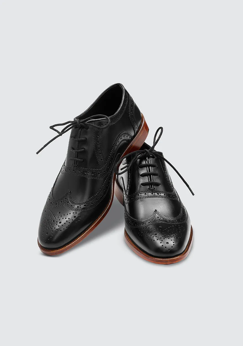 Premium Leather Oxford Black Shoes