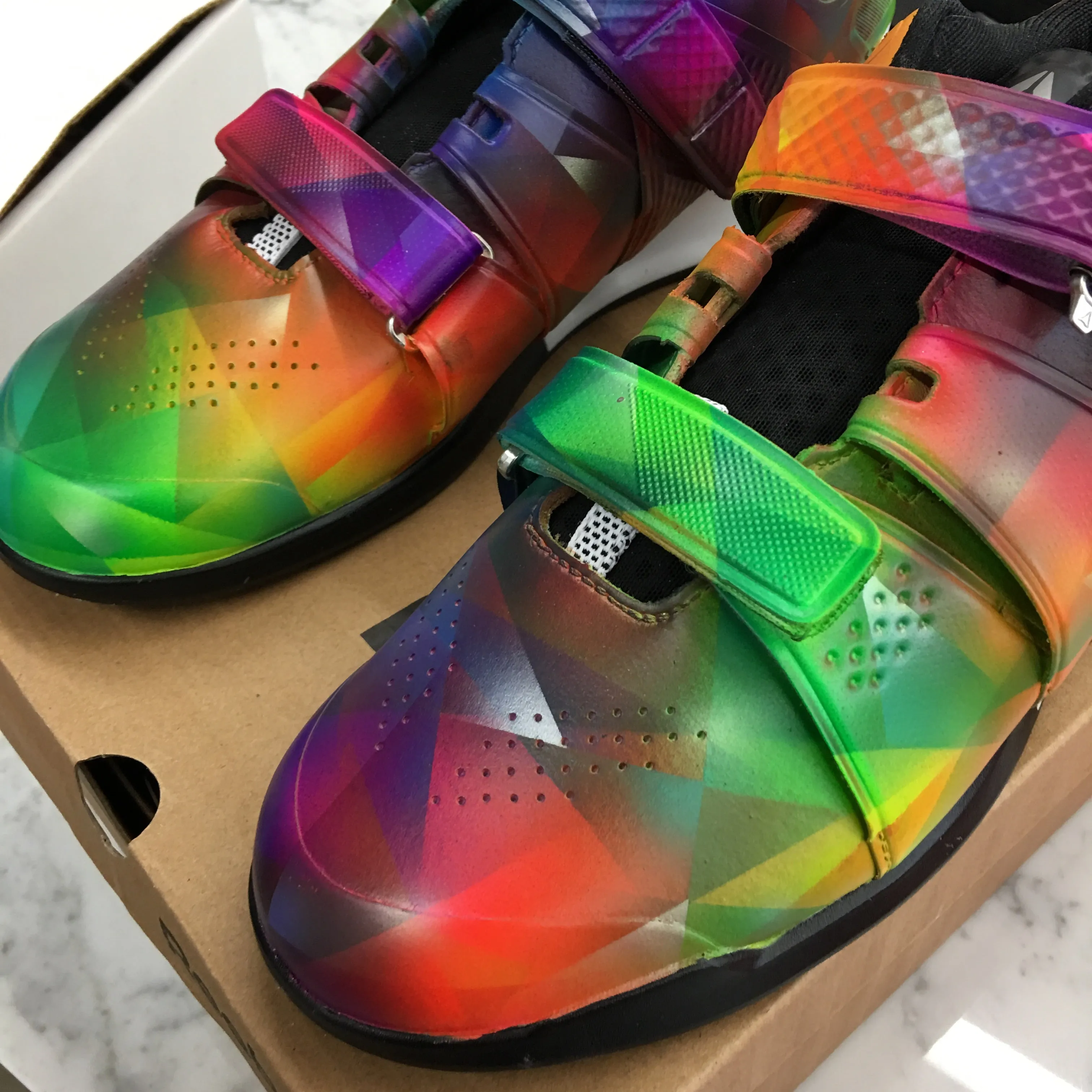 Prism Reebok Legacy Weightlifting Shoes - Hand Painted