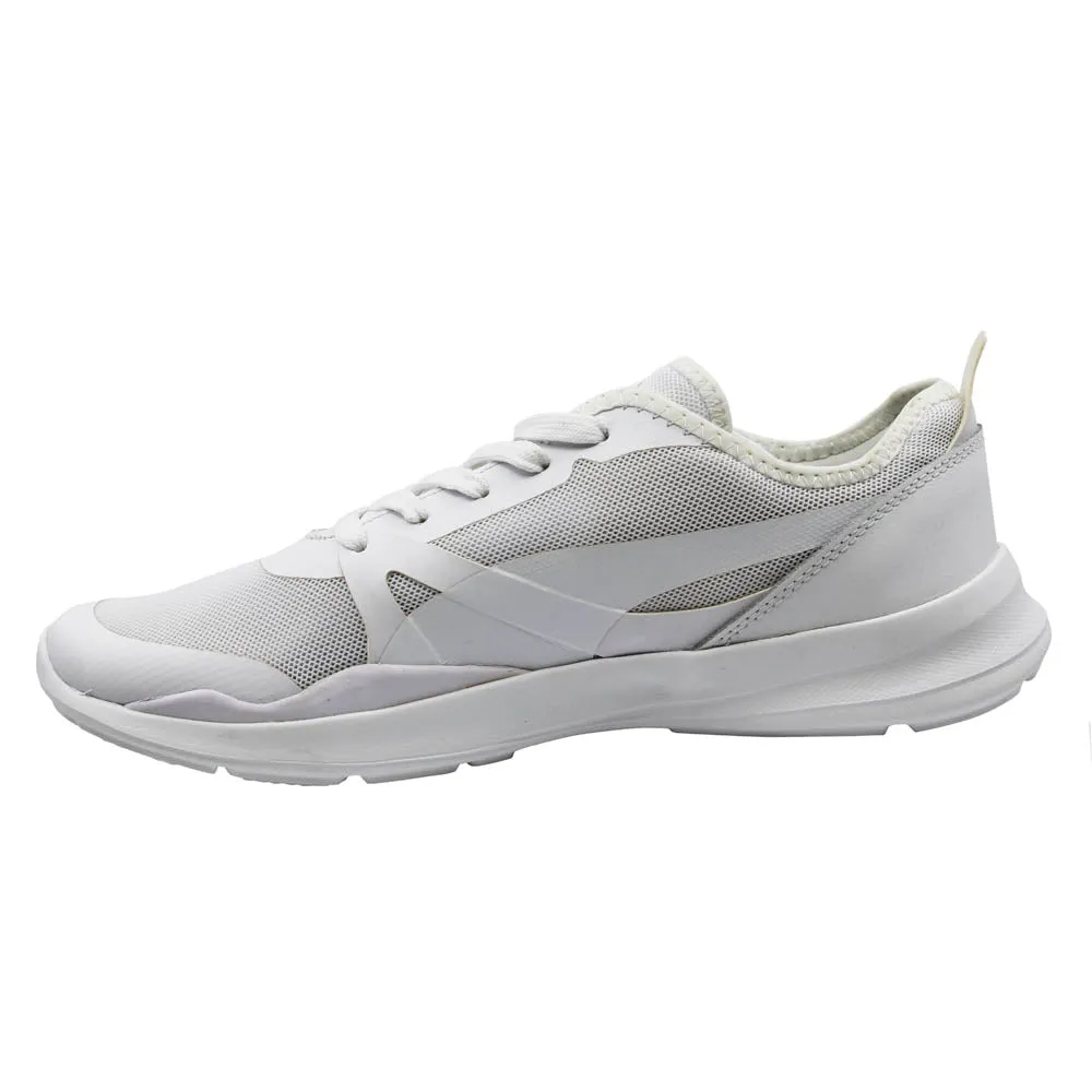 Puma Duplex Evo SP White Low Lace Up Womens Trainers Running Shoes 361384 01