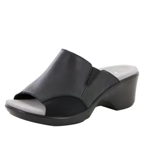 Ryli Black Nappa Sandal