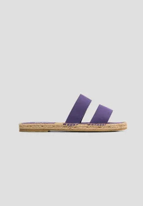 SANDAL STRAPS VEGAN SUEDE AMETHYST