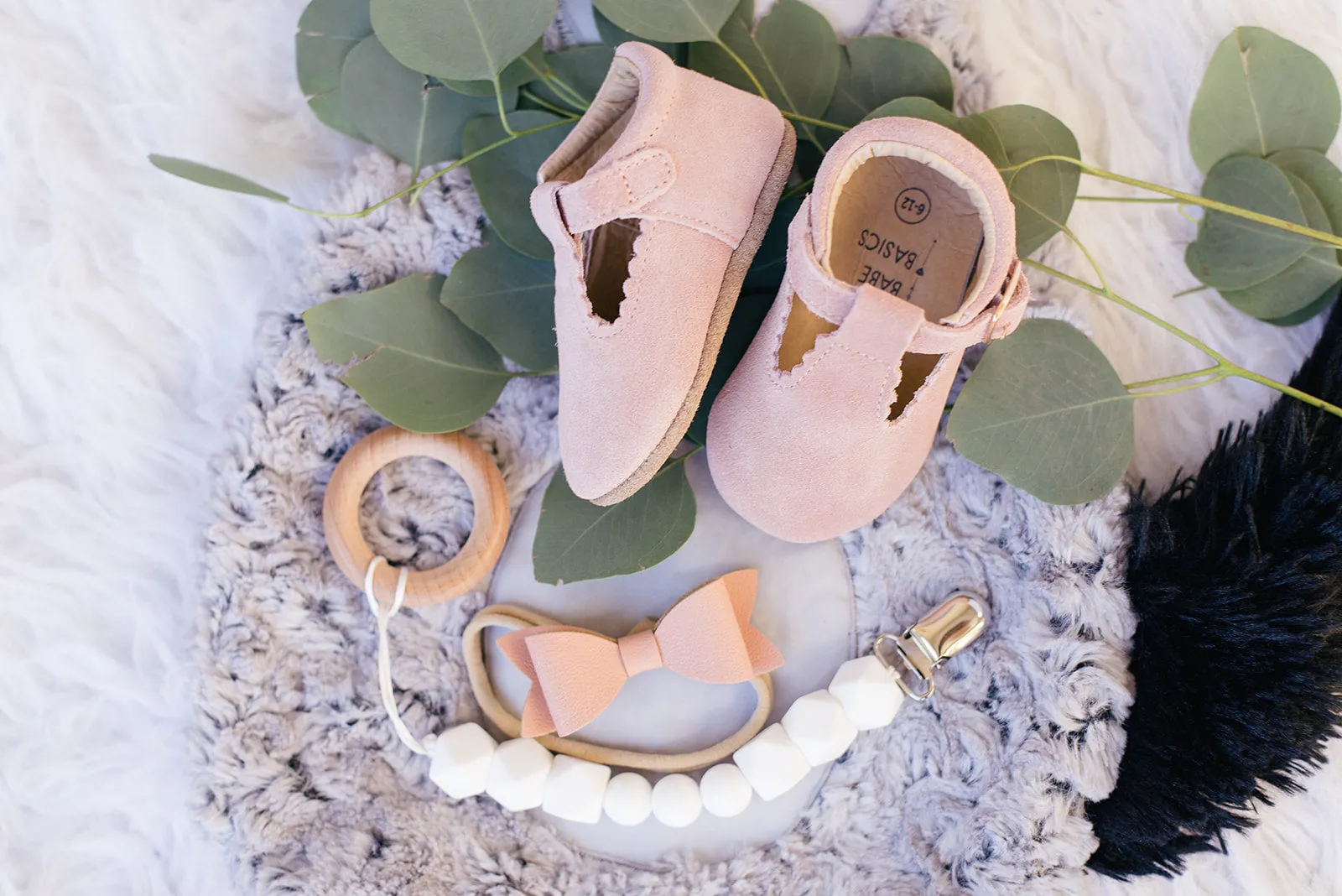 Soft-Sole Leather Mary Jane Moccasins - BLUSH