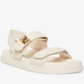 Steve Madden Mona Natural Leather Sandal (Bone)