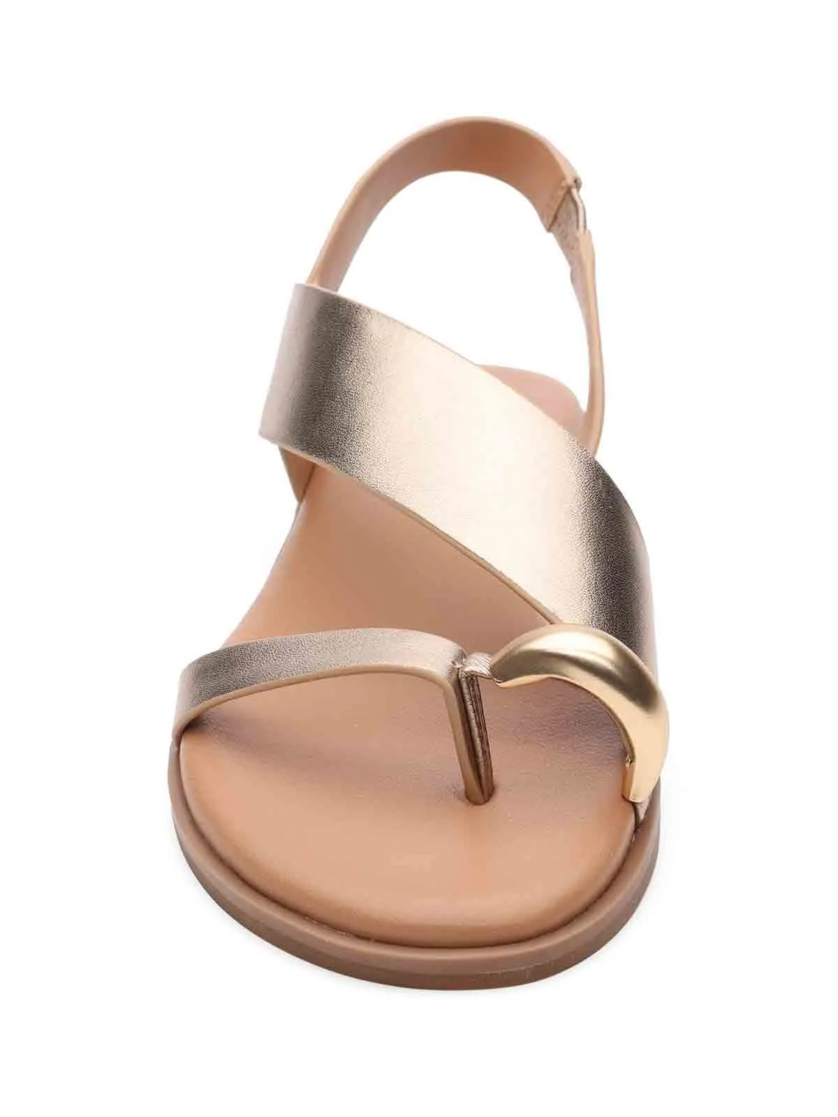 Suave Toe Ring Sandal Nude Bronze