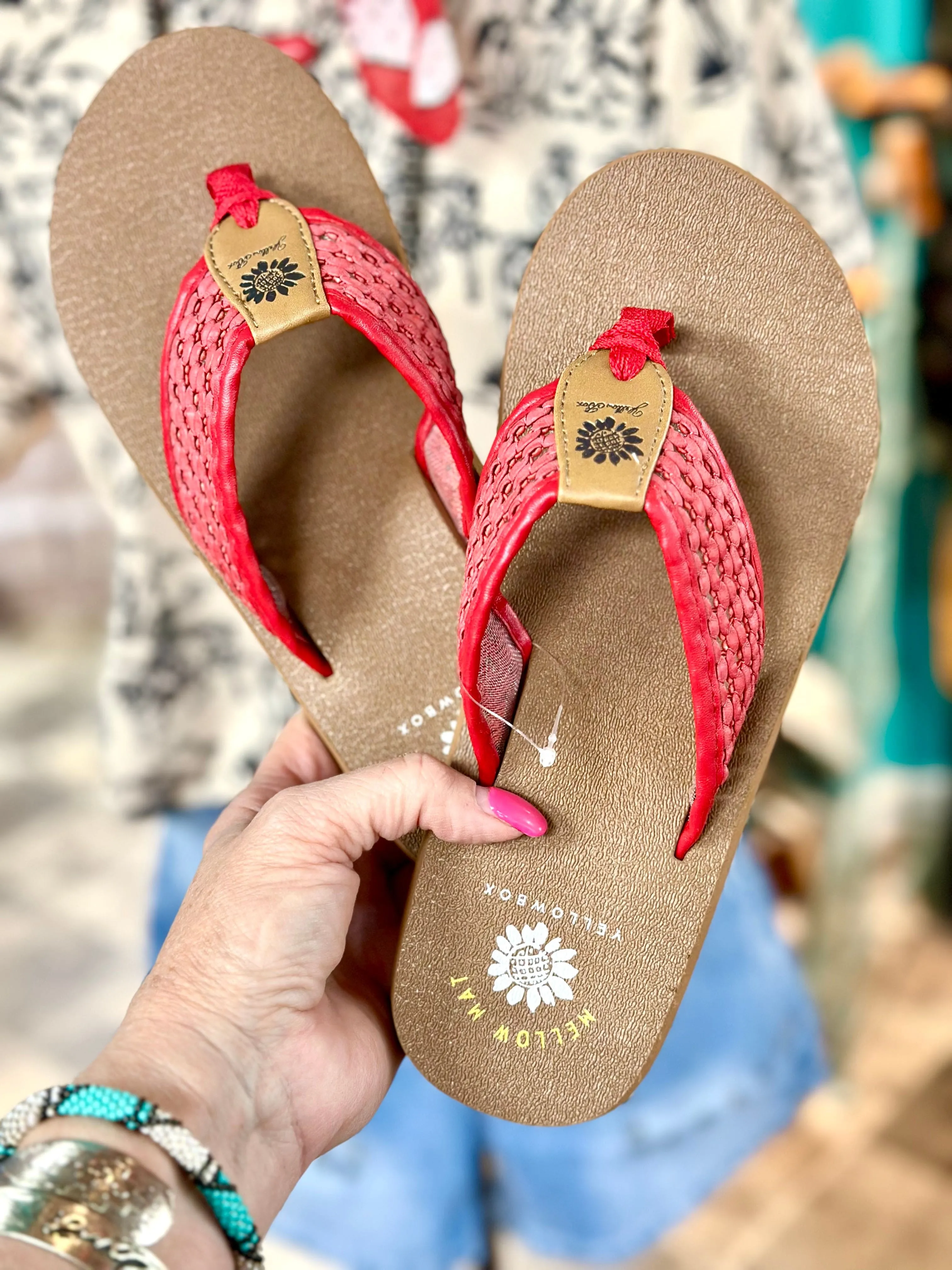 The Cinco Red Flip Flop 