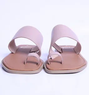 TOE STRAP SANDAL-NUDE