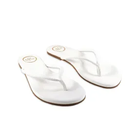 Vivie Stitch Strap Sandal - White