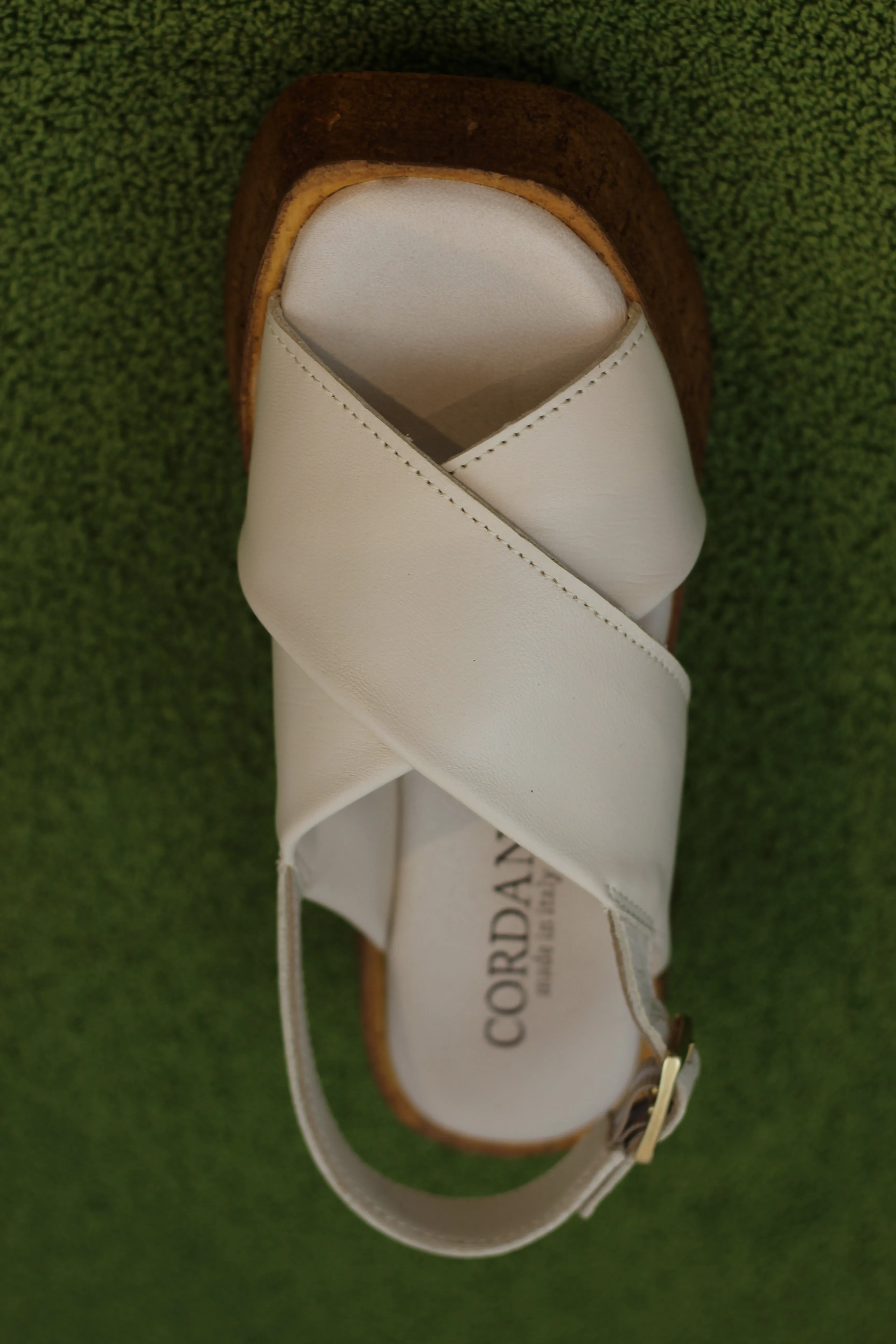 Women's Fritzy Sandal - Beige Leather