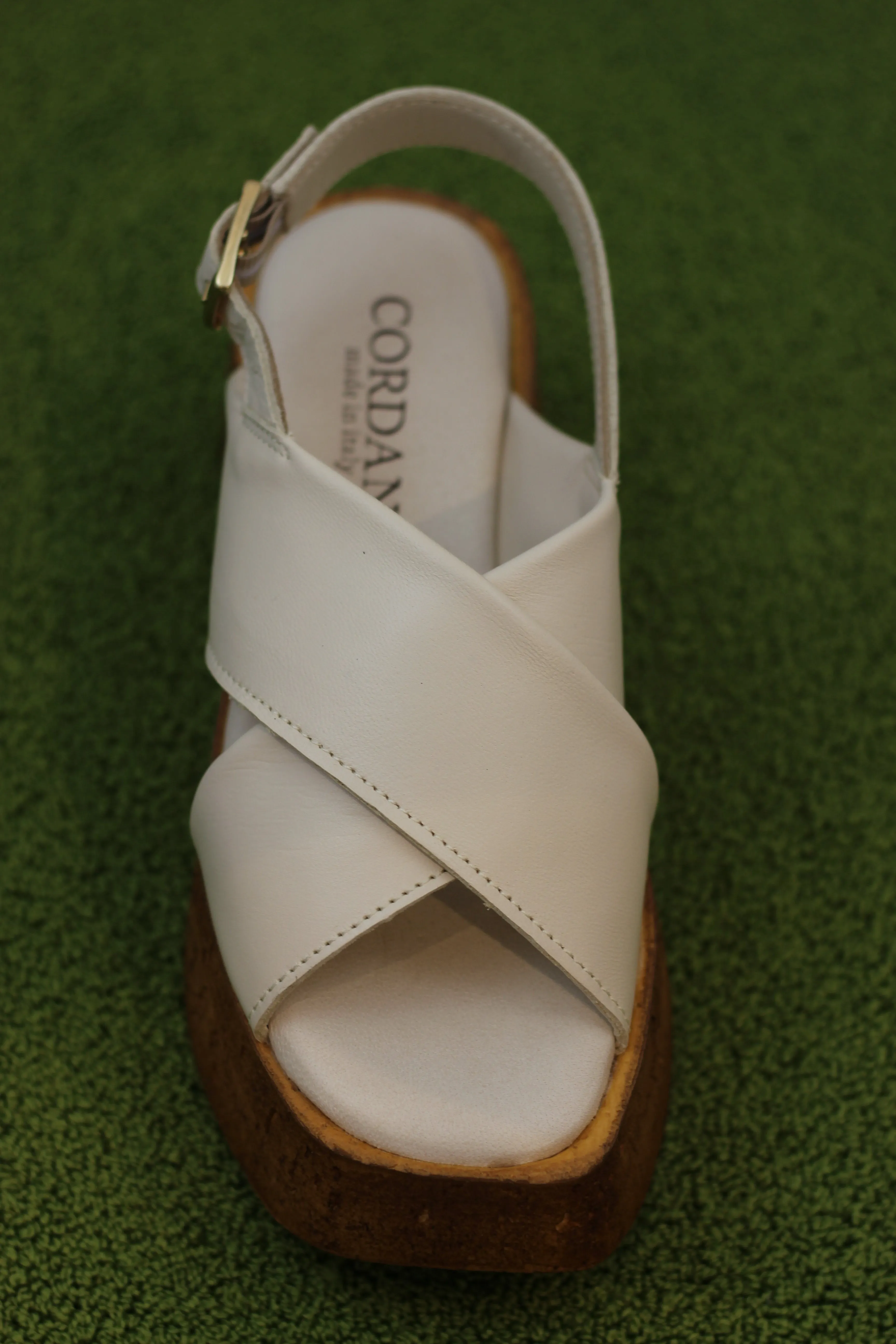 Women's Fritzy Sandal - Beige Leather